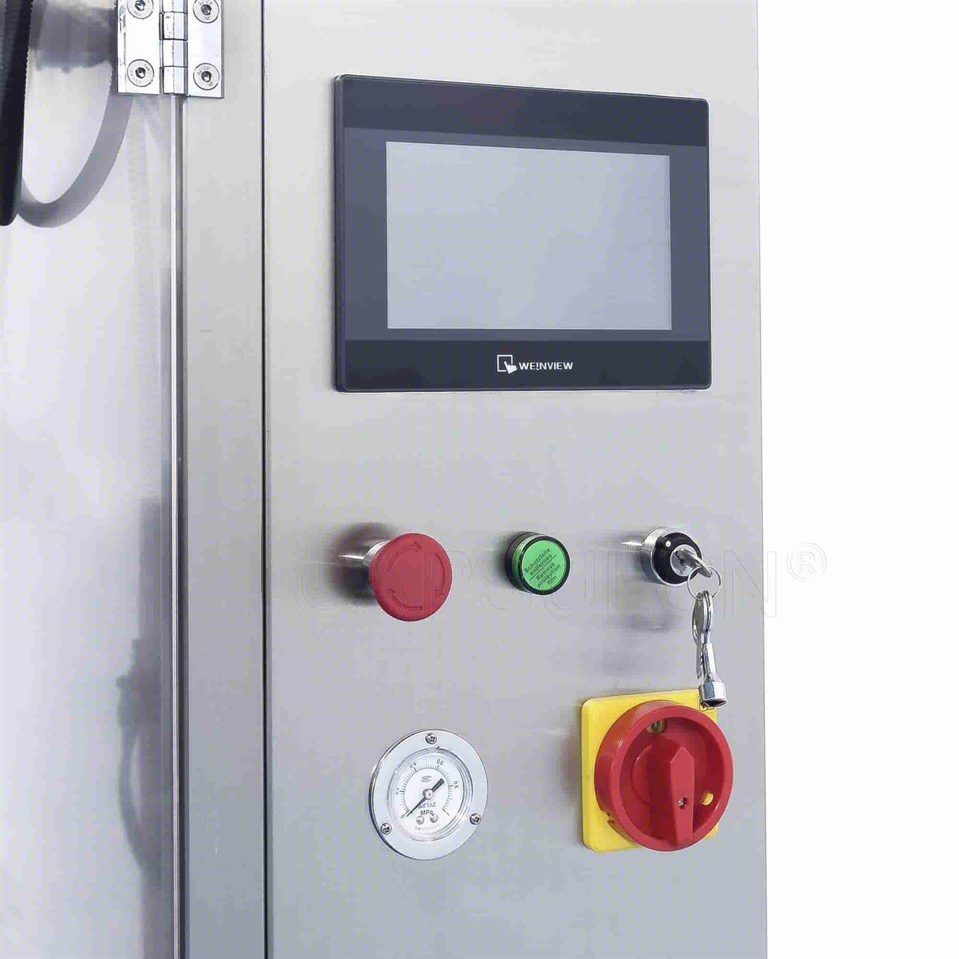 tube filler control panel